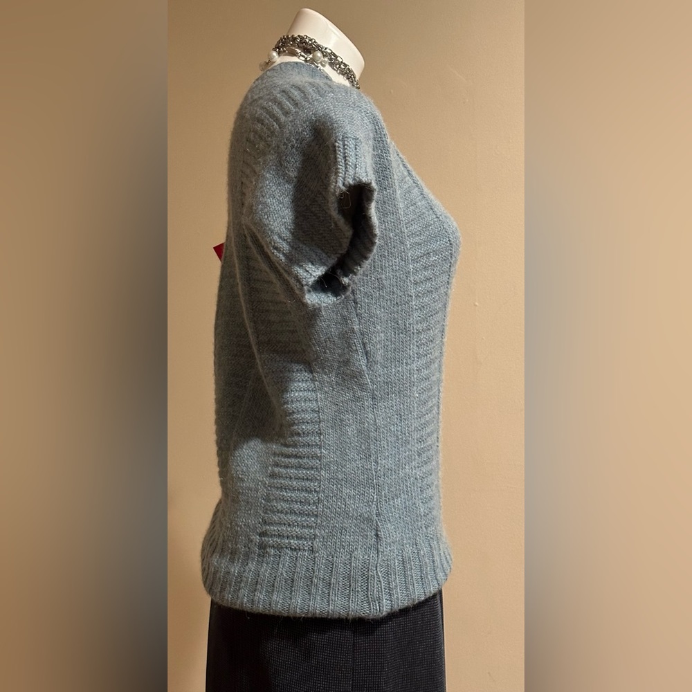 Linea Maglia Alpaca Blend Sweater in Colbalt Blue SZ M Made In Italy - Picture 3 of 9